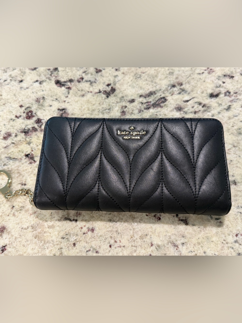 Kate Spade Black Leather Wallet - Women Accessories